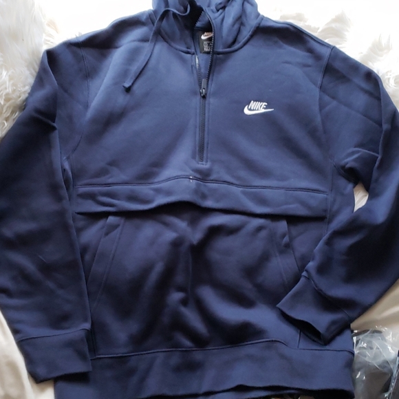 nike navy half zip